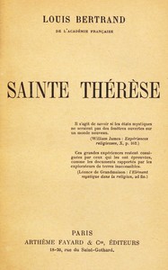 Cover of Sainte Thérèse