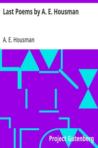 Cover of Last Poems by A. E. Housman