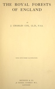 Cover of The royal forests of England