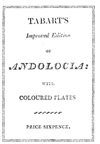 Cover of The adventures of Andolocia, with the purse and cap of his father Fortunatus : $b a tale for the nursery