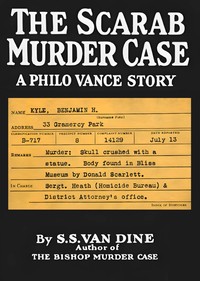 Cover of The scarab murder case : $b A Philo Vance story