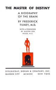 Cover of The master of destiny : $b A biography of the brain