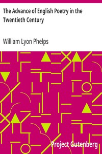 Cover of The Advance of English Poetry in the Twentieth Century