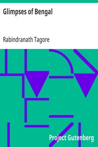 Cover of Glimpses of Bengal Selected from the letters of Sir Rabindranath Tagore, 1885 to 1895