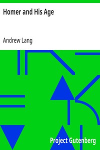 Cover of Homer and His Age