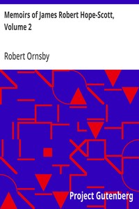 Cover of Memoirs of James Robert Hope-Scott, Volume 2