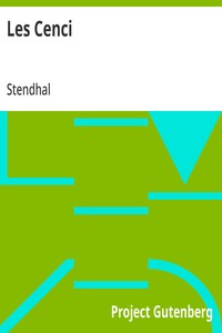 Cover of Les Cenci
