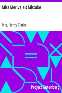 Cover of Miss Merivale's Mistake