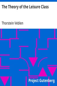 Cover of The Theory of the Leisure Class