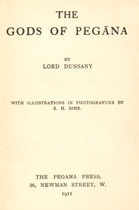 Cover of The Gods of Pegana