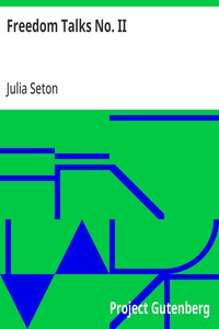 Cover of Freedom Talks No. II