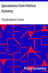 Cover of Speculations from Political Economy