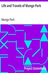 Cover of Life and Travels of Mungo Park