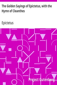 Cover of The Golden Sayings of Epictetus, with the Hymn of Cleanthes