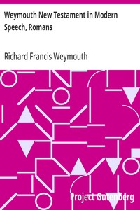 Cover of Weymouth New Testament in Modern Speech, Romans
