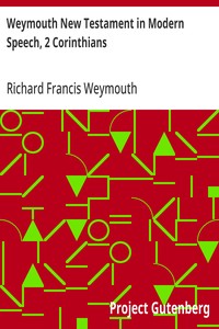 Cover of Weymouth New Testament in Modern Speech, 2 Corinthians