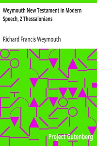 Cover of Weymouth New Testament in Modern Speech, 2 Thessalonians