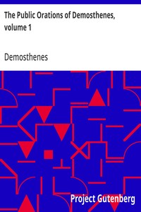 Cover of The Public Orations of Demosthenes, volume 1