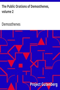 Cover of The Public Orations of Demosthenes, volume 2