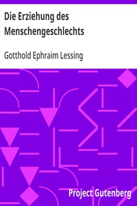Cover of Die Erziehung des Menschengeschlechts