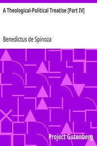 Cover of A Theological-Political Treatise [Part IV]