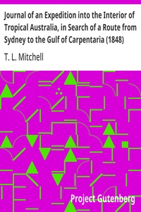Cover of Journal of an Expedition into the Interior of Tropical Australia, in Search of a Route from Sydney to the Gulf of Carpentaria (1848)