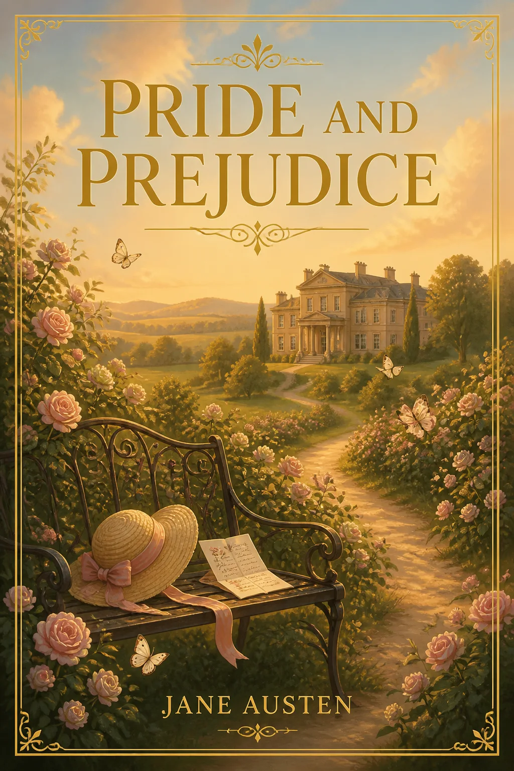 Illustrated cover of Pride and Prejudice