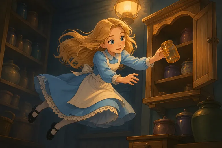Illustrated scene from Alice's Adventures in Wonderland