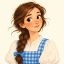Drawn portrait of Dorothy Gale