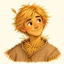 Drawn portrait of Scarecrow