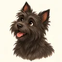 Drawn portrait of Toto