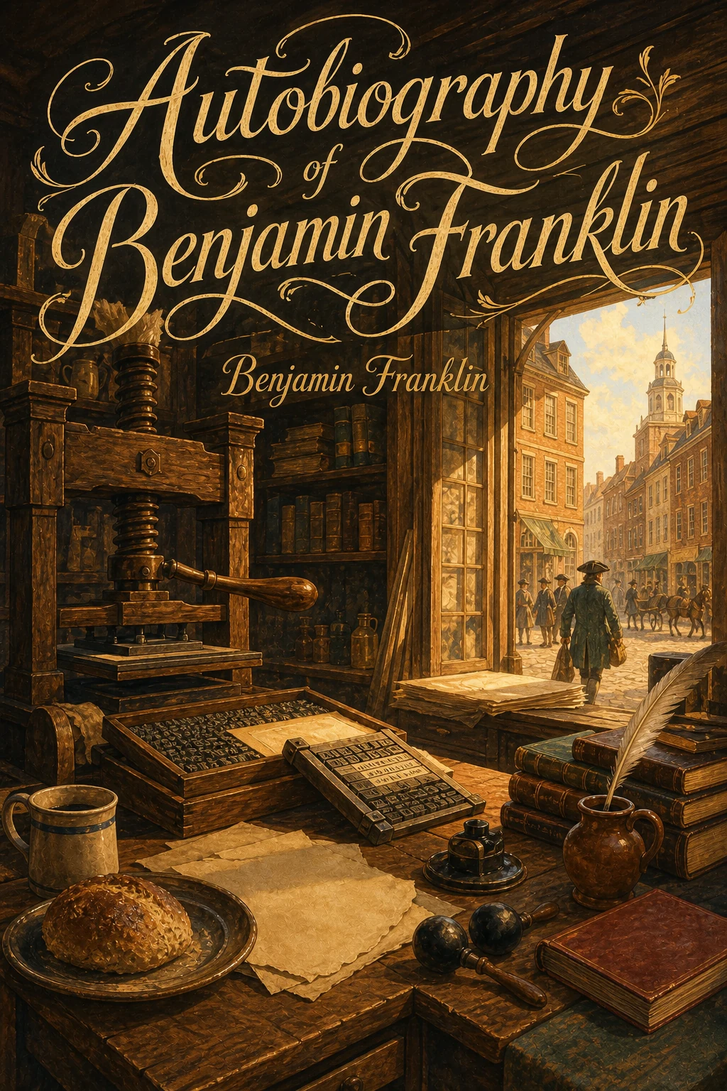 Cover of Autobiography of Benjamin Franklin