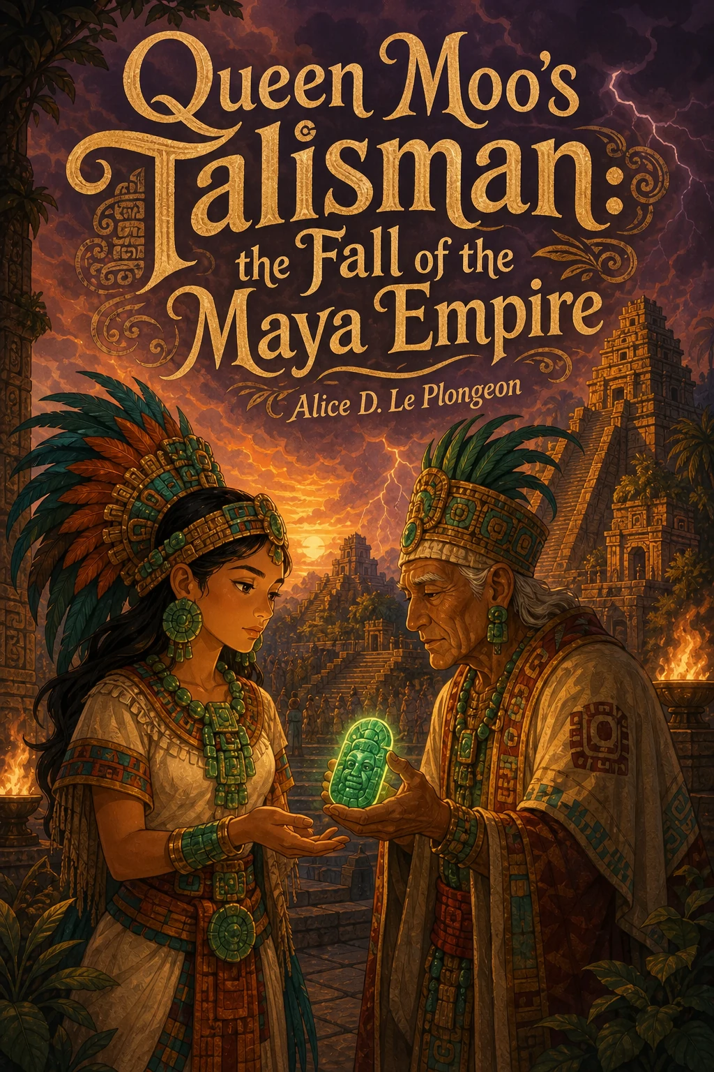 Cover of Queen Moo's Talisman: The Fall of the Maya Empire
