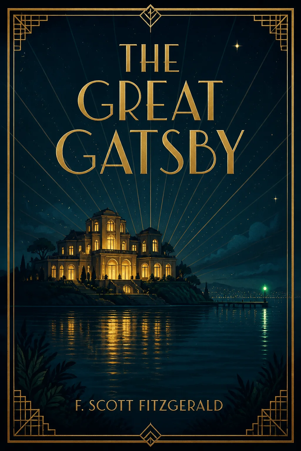 Illustrated cover of The Great Gatsby