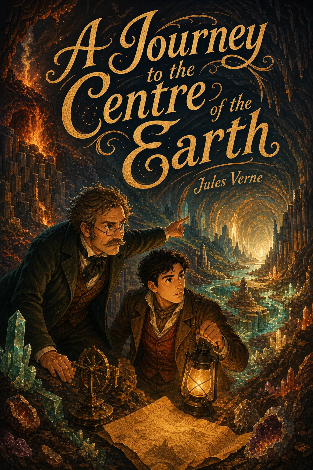 Cover of A Journey to the Centre of the Earth