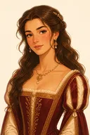 Drawn portrait of Juliet