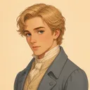 Drawn portrait of Edgar Linton