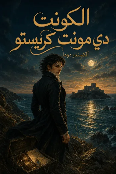 غلاف مصور لكتاب الكونت دي مونت كريستو