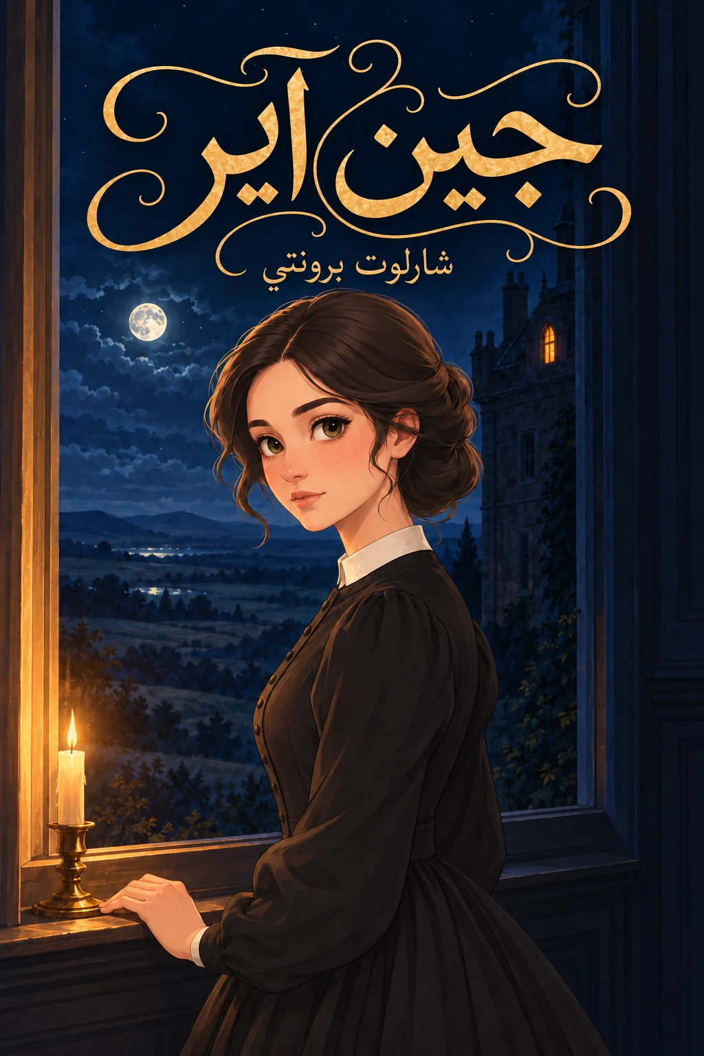 غلاف مصور لكتاب جين آير
