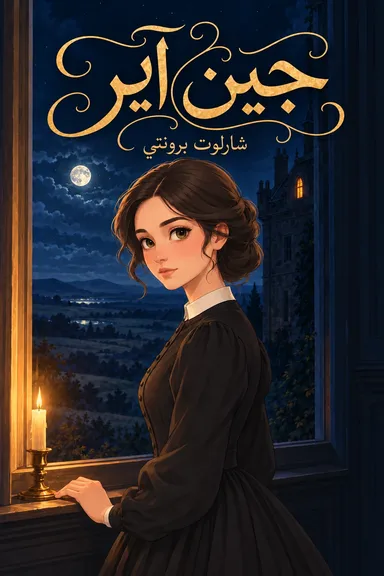 غلاف مصور لكتاب جين آير
