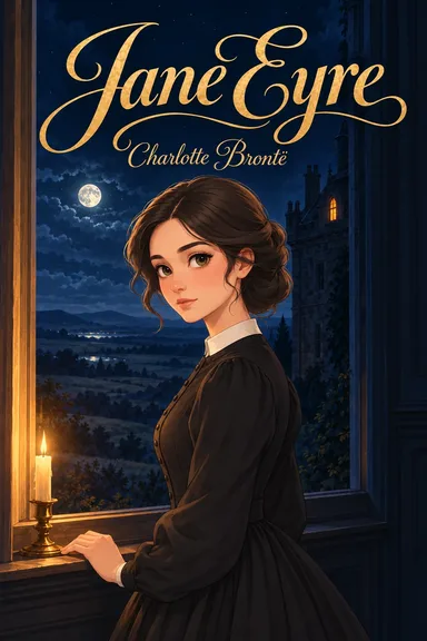 Portada ilustrada de Jane Eyre