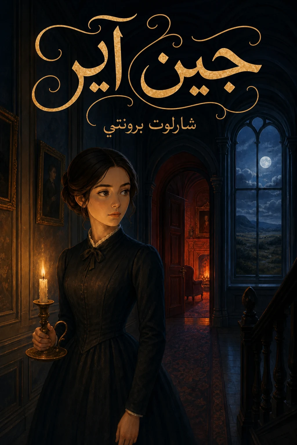 غلاف مصور لكتاب جين آير