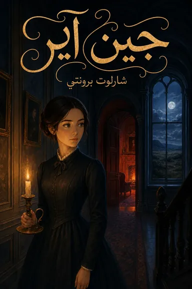 غلاف مصور لكتاب جين آير
