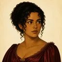 Drawn portrait of Bertha Mason