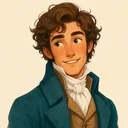Drawn portrait of Henry Clerval