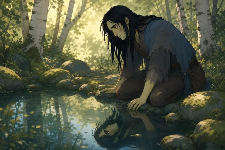 Illustrated scene from Frankenstein