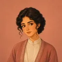 صورة مرسومة لشخصية سلمى كرامة
