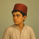 صورة مرسومة لشخصية الطفل صاحب الصفارة