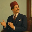 صورة مرسومة لشخصية الأفندي