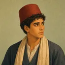 صورة مرسومة لشخصية التلميذ